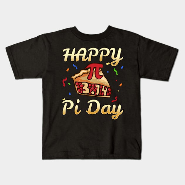 Pi Day 3.14 Math Mathematics Kids T-Shirt by KAWAIITEE